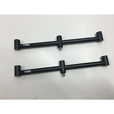 TMC 2 x 3 Rod Black Aluminium buzz bars. Length 30cm. Lightweight, standard threads Cover