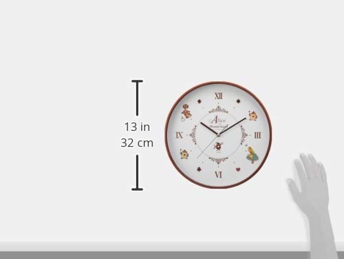 Amazon.co.jp: ディズニー ウッドパーツクロック 壁掛け時計 アリス