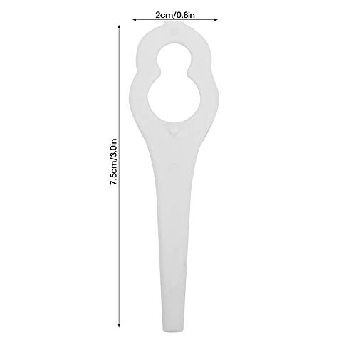 50 stks Trimmer Hoofd Bladen, Gras Trimmer Plastic Bladen Grasmaaier Onderdelen voor B-O-SCH ALM 28 30 Art 23 Accu Art 23 U (Wit) - Afbeelding 6