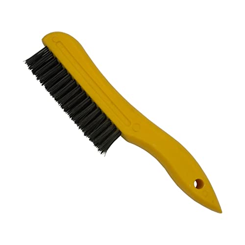 Image of Welding Chipping Hammer with Coil Spring Handle,10.5 inch,Cone and Vertical Chisel / 10 inch Wire Brush(Yellow), VASTOOLS Chipping Hammer