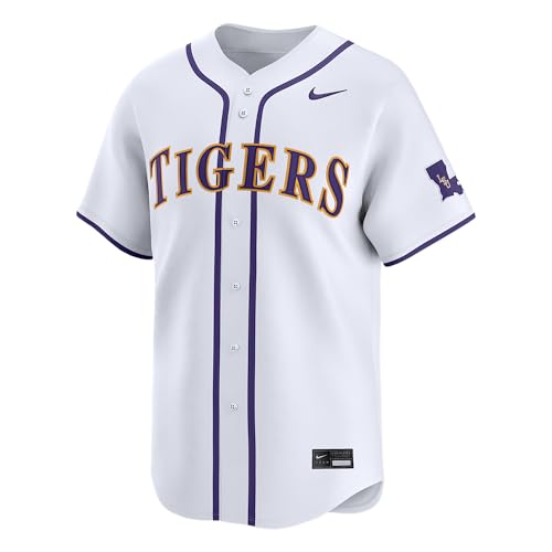 Nike LSU Mens College Limited Baseball Jersey (White) Size XX-Large