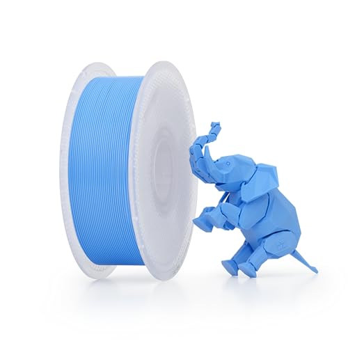 Image of Bambu Lab PLA Filament Matte 3D Printer Filament 1.75mm PLA 1kg High Tenacity Eco Friendly - Cyan (10603) - Spool