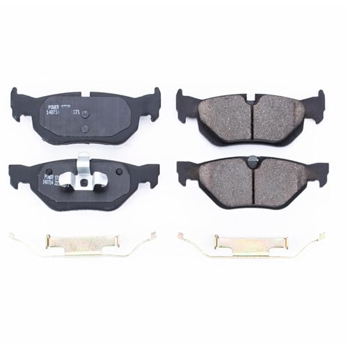 Image of PowerStop Rear Brake Pads for BMW 323i 2007-09 | BMW 325xi 2006 - Z17 Ceramic Brake Pads with Installation Hardware, 17-1171