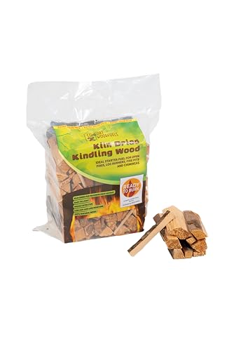 CWF Kiln Dried Kindling Wood Eco-Friendly Quick Lighting Pine & Spruce 6L Carry Pack (approx. 2kg) Kindling Sticks for Log Burners Fire Pit Pizza Ovens & Open Fires Brown