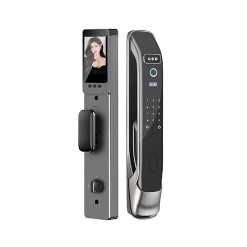 Maniglia per porta intelligente, Serratura Digitale Con Riconoscimento Facciale 3D, Fotocamera, Impronta Digitale, Password, Sblocco Con Serratura Elettronica Senza Chiave per casa, appartamento, hote