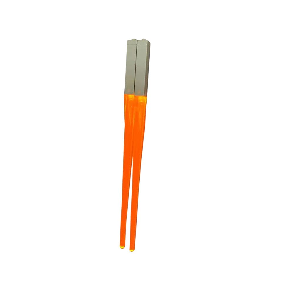 JINGYAN Chopsticks Chopsticks Light Up LED Glowing Chop Sticks Reusable Sushi Lightup Chopstick Set of 50 Pairs(Orange)