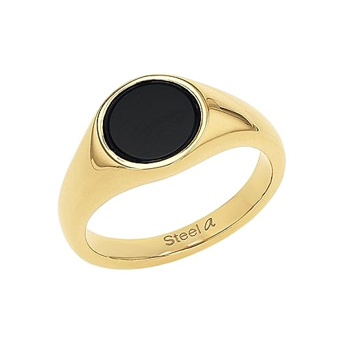 Amor Ring Edelstahl Unisex Damen Herren Ringe Schwarz Kommt in Schmuck Geschenk Box 2037297
