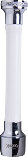 Cornat Hahnschlauch M22 x 1 IG - Wasserersparnis von bis zu 50 % - Mit Dichtung - Passend für handelsübliche Armaturen - weiß - Messing & Kunststoff / Hahn-Verlängerung / Schlauch-Auslauf / TECWS613