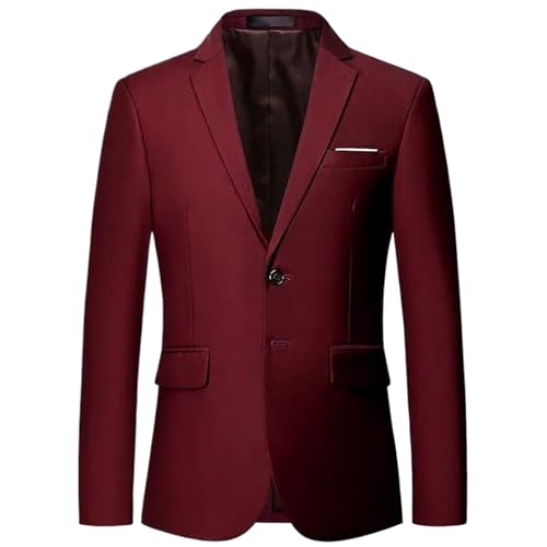 Men's Slim Fit Blazer Office Suit Coat Casual Business Mens Jackets Wedding Dress Suit Tuxedo