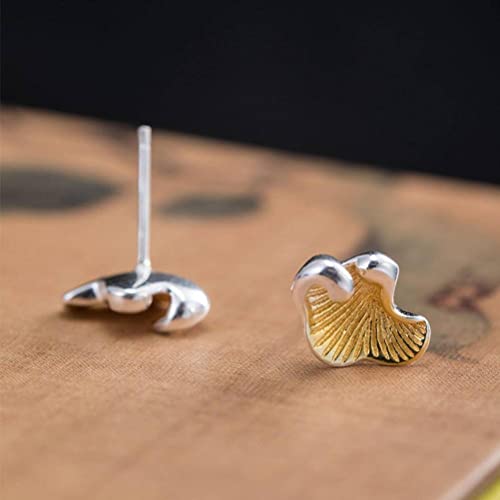 Boucles d'oreilles ginkgo style classique pour soirées et quotidien