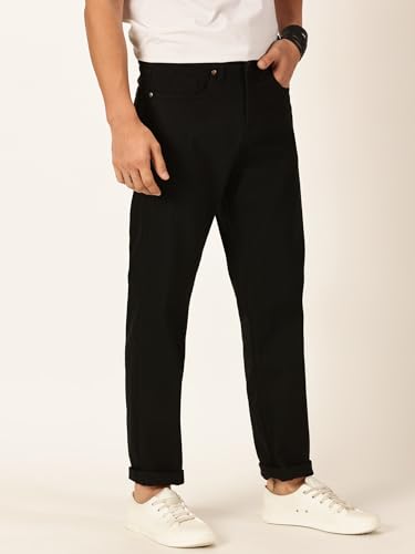 Image of Thomas Scott Men Mid Rise Clean Look Relaxed Fit Jeans