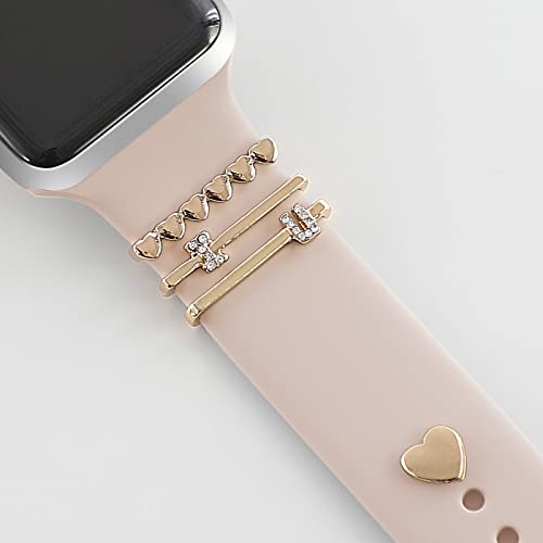 Bling Watch Charms Compatible with Apple Watch Strap 38mm 40mm 41mm 42mm 44mm 45mm 46mm 49mm,Diamond Decorative Metal Rings Loops Strap Accessories for iWatch Ultra SE 2 Series 10 9 8 7 6 5 4 3 - Image 2