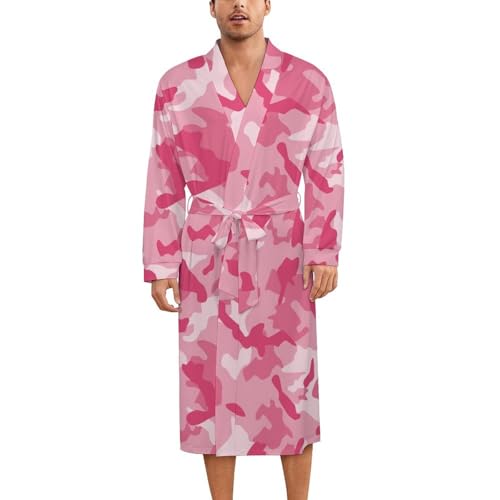 Robe de nuit fluide camouflage rose pour en finir avec les tenues d'intérieur lourdes
