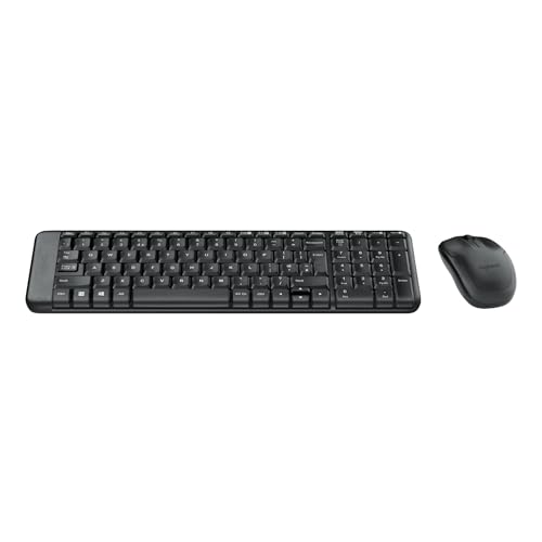 LOGITECH Clavier et MK220 Clavier USB Sans fil RF Optique USB Sans fil RF 3 Bouton Roulettes avec frein - vue 2