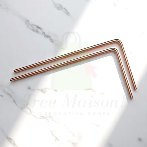 Image of Copper Dowsing Rods Pair | Diameter-8 MM | Energy Balancing | Aura Energy Checker | Feng Shui | Reiki | Dowser | Divining Rod | L-Rod | Only 2 Rods