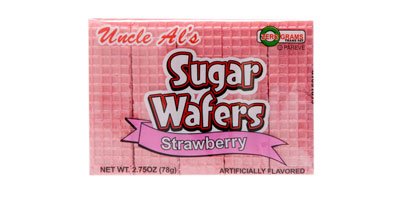 Uncle Al's Strawberry Sugar Wafers - 2.75 oz (Pack of 12)