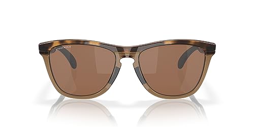 Oakley OO9284 Frogskins Range Sunglasses, Brown Tortoise/Brown Smoke/Prizm Tungsten Polarized, 55 mm