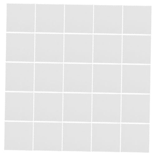 Paños para limpiar joyas de microfibra POPETPOP grises en pack de 50 unidades de 8x8 cm