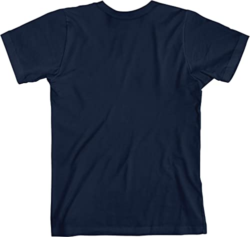 LankyBox Characters On Blue & White Panel Crew Neck Short Sleeve Navy Heather Boy's T-Shirt3