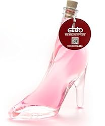IL GUSTO Pink Gin Gift - Luxury Premium Pink Gin in Miniature Lady Shoe Shaped Glass Bottle - Unique Flavoured Gift for Her | 40ml - 40% ABV