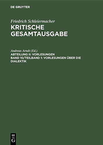 Vorlesungen über die Dialektik (German Edition)      Hardcover – November 6, 2002