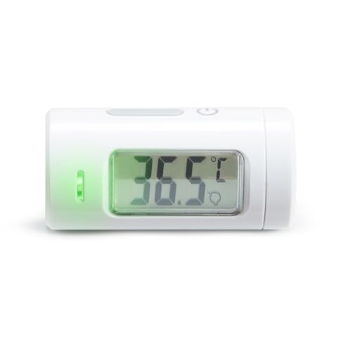 Munchkin - Termometro infrarrojo sin contacto táctil para bebé con botón LCD Display, compacto y de viaje amigable, niños y niños, temperatura corporal con Fever Alert
