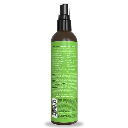 DermOrganic Super Scrunch Max Hold Hair Spray 8 oz miniatura 2