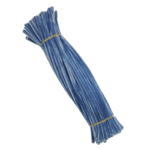 Image of 100 Pcs Grey Pipe Cleaners, Fuzzy Chenille Stems, Fuzzy Sticks Pipe Cleaners Craft Supplies for DIY Arts Crafts Project