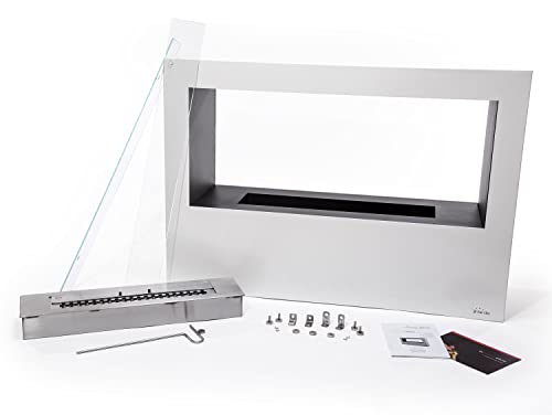 Biocaminetto da pavimento XXL in bianco DANAE