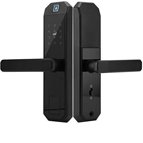 Fingerabdruck Türschloss, Intelligentes Touchscreen Türschloss mit Digitaler Tastatur, Zinklegierung Diebstahlsicherung Türschloss für Innen Holztür