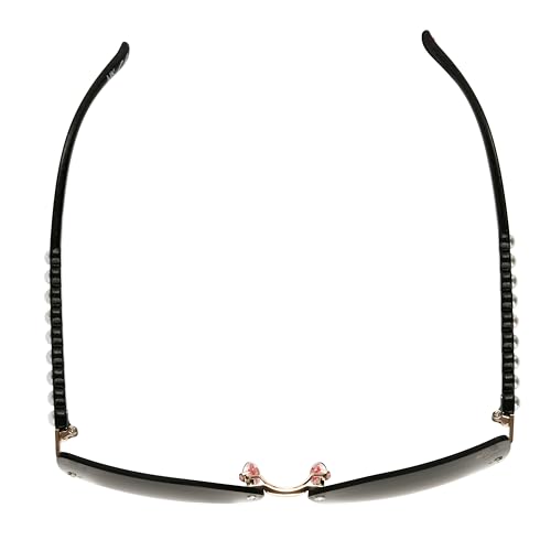 Lunettes de soleil cateye monture noire géométrique taille 57