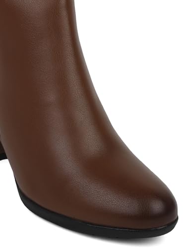 Image of ELLE Women's Stylish Ankle Boots with Block Heel