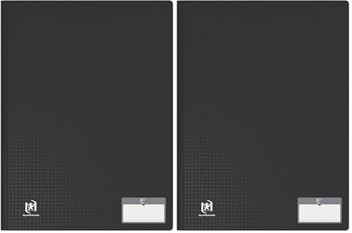 Protège-documents A4 OXFORD Memphis noir 60 vues lot de 2