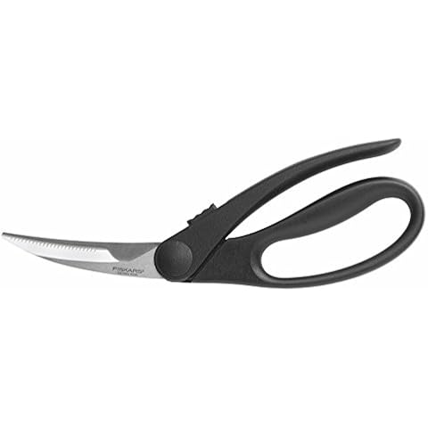 Fiskars Geflügelschere mit gebogenen Profilklingen, Edelstahl, Länge: 23 cm Cover