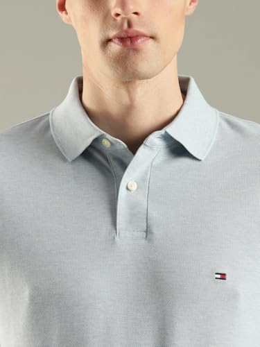 Image of Tommy Hilfiger Solid Regular fit Cotton Polo t-Shirt