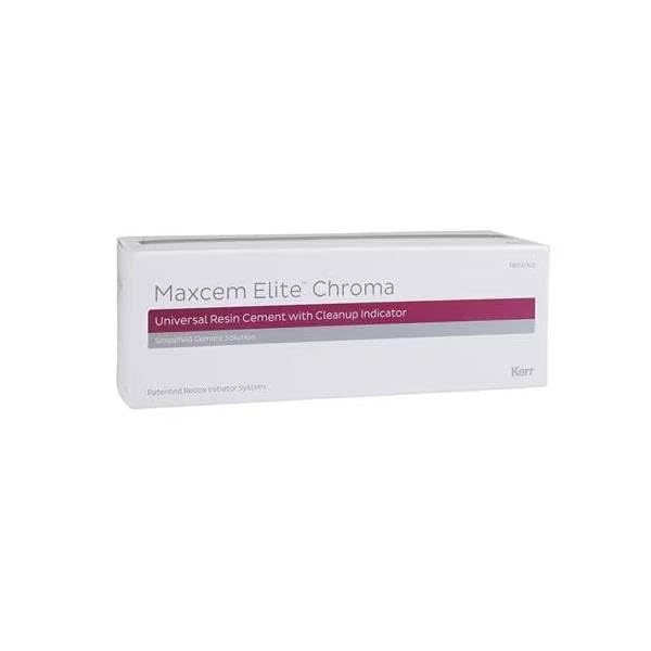 Kerr Dental 36301 Maxcem Elite Chroma Resin Cement Syringes 2/Pk White