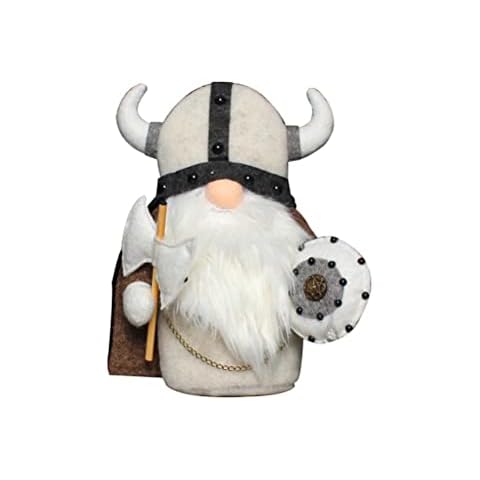 Faruxue Viking Handmade Plush Gnomes - Faceless Gnome Plush Doll Knight Dwarf Viking Gladiator Figurine Table Ornaments Holiday Home Decoration Cover