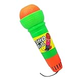 Stimmveränderndes Mikrofon-Spielzeug – 18,5 cm großes Echo-Mikrofon, batterieloses Karaoke-Spielzeug | Kreatives Rollenspielzubehör für Kleinkinder, Kinder im Vorschulalter, Geburtstagsfeier, Spaß bei