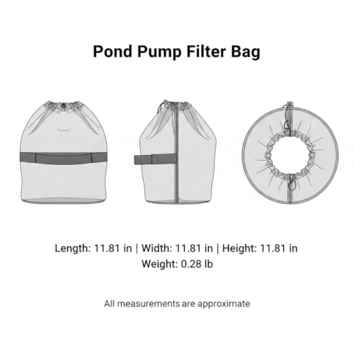Bolsa de filtro para bomba de estanque de poliéster duradero miniatura 7