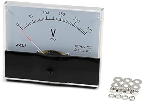 Voltmètre à aiguille AC 0-300V 44L1 cadran analogique de tension pour armoire et tableau de bord