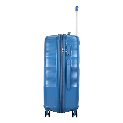 Image of American Tourister Polypropylene Krypton 69 Cms Polycarbonate Hardsided Medium Spinner 8 Wheels Check-In Luggage | Suitcase | Trolley Bag, Blue,Large