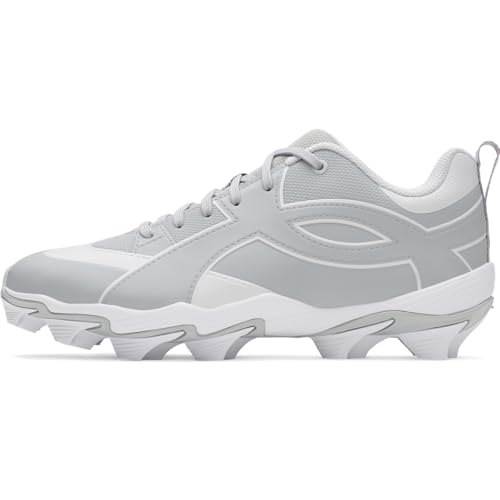 Under Armour Men's Leadoff Icon Low RM Baseball Cleats, (075) Baseball Gray/White/Baseball Gray, 10, US