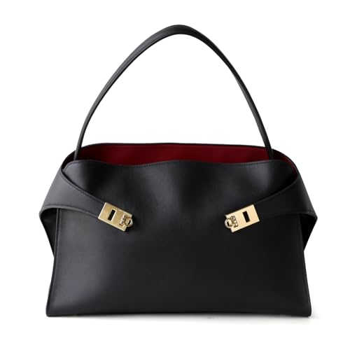 OMELUMO Women's Leather Tote Bag, Soft Top-Grain Cowhide Shoulder Bag