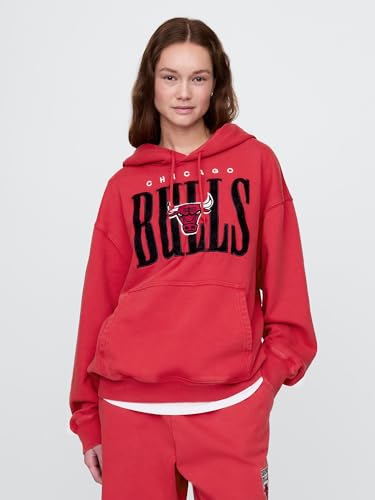 Image of GAP Men's X Nba Graphic Logo Hoodie Sweatshirt