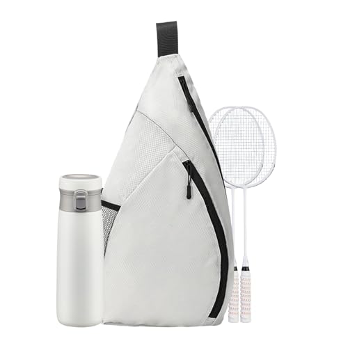 Genérico Bolsa de bádminton: Mochila de Gran Capacidad con Cremallera, Bolsa de Raqueta, Entrenamiento de Gimnasio al Aire Libre, torneos, Partidos de Clubes Escolares, Almacenamiento de Toallas,