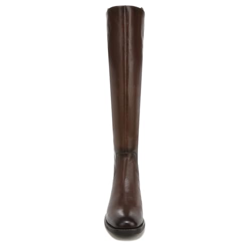 Franco Sarto Womens Meyer Knee High Wide Calf Flat Boots Dark Brown Leather Dark Brown Leather 7.5 M
