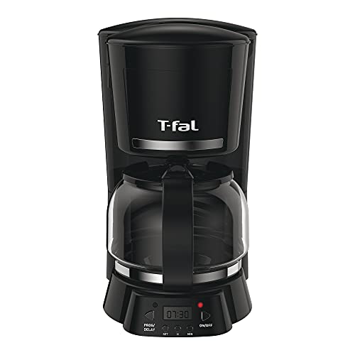 cafetera-goteo-silver-negro-10-tazas-t-fal - CRISTALERIA LA UNICA.