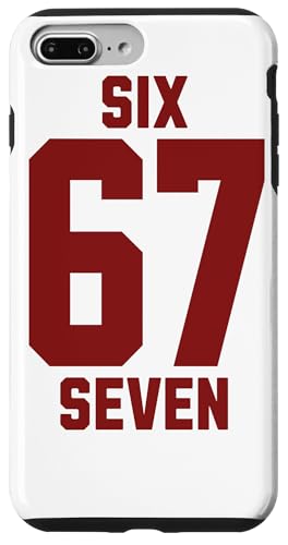 67 Six Seven Sport Design on Back. 6 7 Meme Men Women Kids X}zP[X iPhone 7 Plus/8 Plus p