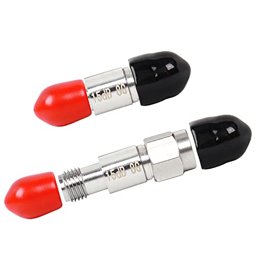 XRDS -RF Atenuador RF coaxial SMA macho para SMA fêmea, CC para 8 GHz, 50Ohm, 2W, 15dB atenuador con