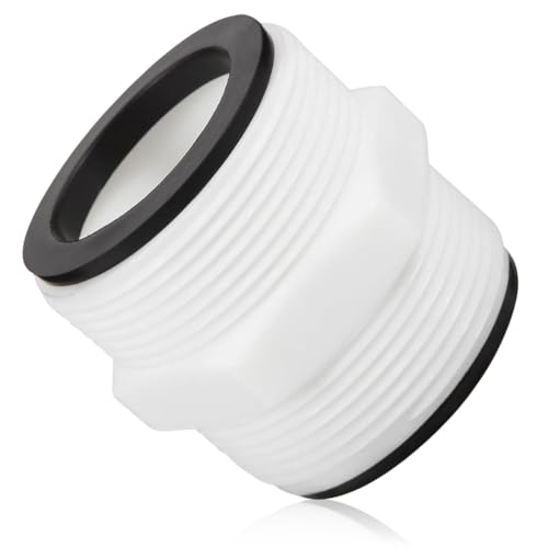 BNGXR Kit de Raccordement de Piscine 38 mm pour Raccord de Tuyau Intex Coleman 38 mm, Connecteur Adaptateur de Tuyau de Piscine Robuste, Pompe Filtrantes de Piscine au sol Compatible de 1,5 Pouce